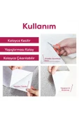 2mtx60cm Kabartma Desenli Kendinden Yapışkanlı Folyo- Mutfak, Banyo, Tezgah, Duvar Kâğıdı - 4