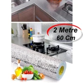 2mtx60cm Kabartma Desenli Kendinden Yapışkanlı Folyo- Mutfak, Banyo, Tezgah, Duvar Kâğıdı - 1