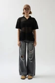 Polo Yaka TransparanT-Shirt - 2