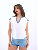 7162 BLUZ-BEYAZ thumbnail 5