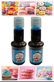 Gıda Boyası Sıvı 50 ml 2 Adet Su Bazlı Likit Renkli Sıvı Gıda Boyası Pasta Hamur Boyası Kek Fonda Yüksek Konsantre - 3