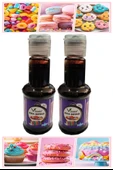 Gıda Boyası Sıvı 50 ml 2 Adet Su Bazlı Likit Renkli Sıvı Gıda Boyası Pasta Hamur Boyası Kek Fonda Yüksek Konsantre - 4