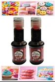 Gıda Boyası Sıvı 50 ml 2 Adet Su Bazlı Likit Renkli Sıvı Gıda Boyası Pasta Hamur Boyası Kek Fonda Yüksek Konsantre - 1