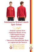 Galatasaray Orijinal Lisanslı Dik Yaka Fermuarlı Erkek Sweat Gs Aslan Baskılı Hediyelik Ahşap Kutulu thumbnail 3