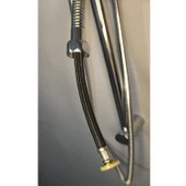 1. Kalite Spiral Duş Hortumu  3 Katmanlı Dayanıklı Tasarım Pirinç Somunlu - 3