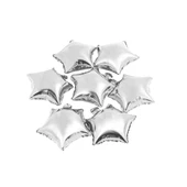 brokoli home 10 Inç 25 cm Gümüş Yıldız Folyo Balon Set 5 Li ,Doğum Günü,parti,kutlama - 2