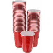 Huhtamaki Kırmızı Parti Bardağı 400ml 50 Adet x 3 Paket - 1