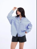 6835 GÖMLEK-MAVİ BEYAZ ÇİZGİLİ thumbnail 2