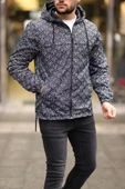 Unisex Kapüşonlu İçi Astarlı Yağmurluk - Siyah - 2