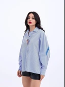 6835 GÖMLEK-MAVİ BEYAZ ÇİZGİLİ thumbnail 1