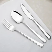 Nehir Deniz Sade 12 Kişilik 89 Parça Kutulu Çatal Kaşık Bıçak Takımı thumbnail 4