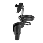 UpWay Araç İçi Ayarlanabilir Tepsili Yiyecek Bardak Termos Telefon Tutucu - 1