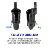 UpWay Araç İçi Ayarlanabilir Tepsili Yiyecek Bardak Termos Telefon Tutucu - 4