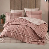 Clasy Ranforce Nevresim Takımı Çift Kişilik Capella V2 Kahve thumbnail 1