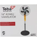 Teba TH-2000 AV 16" Ayaklı Vantilatör 5 Kanatlı Pervane 3 Kademeli Hız - 3