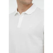 Luberjack MB CT953 Polo Erkek Kırık Beyaz Tişört 101939518 - 4