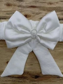 Eterelle Yenidoğan Sahra Taç Lucky Baby Nakışlı Kumru Kundak Bebek Battaniyesi Ekru thumbnail 4