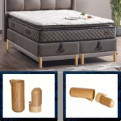 Kapsül Bohem Mobilya Kanepe TV Ünitesi Koltuk Ayağı Baza Ayakları Ahşap Ceviz Desenli 18 cm 8 Adet thumbnail 6