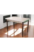 Yemek Masası Mdf 4 Kişilik 70x110cm Kaliteli Sabit Mutfak Masası Mobilya - 6