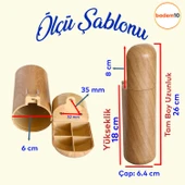 Kapsül Bohem Mobilya Kanepe TV Ünitesi Koltuk Ayağı Baza Ayakları Ahşap Ceviz Desenli 18 cm 8 Adet thumbnail 2