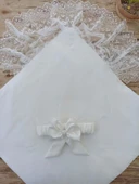 Eterelle Yenidoğan Sahra My Princess Nakışlı Lüks Kundak Bebek Battaniyesi Ekru thumbnail 3