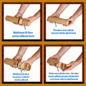 Kapsül Bohem Mobilya Kanepe TV Ünitesi Koltuk Ayağı Baza Ayakları Ahşap Ceviz Desenli 18 cm 8 Adet thumbnail 3