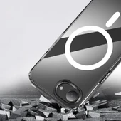 Apple iPhone 16E Kılıf M-safe Şarj Özellikli Şeffaf Sert PC Zore Embos Kapak - 3