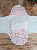 Eterelle Yenidoğan İlkbaharın Tavşanı Nakışlı Çıt Çıt Kapamalı Bebek Kundak Ekru - 2