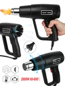 Rowermax Sıcak Hava Tabancası 2000 Watt Çift Kademeli Termik Koruma Sıcak Hava Makinesi - 1