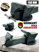 Germany Style 150mm 6'' Dövme Çelik Sabit Tezgah Masa Mengenesi - 2