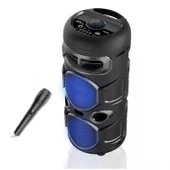 UpWay Mikrofonlu Led Işıklı AUX USB TF Kart Destekli FM Radyolu Stereo Bluetooth Hoparlör - 1
