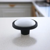 Çoruh Porselen Siyah Kulp Düğme Çekmece Mutfak Mobilya Dolabı Dolap Kulpu Kulbu Metal Kulpları - 6