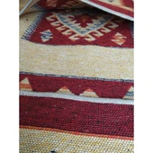 Motosiklet. Elektrikli Bisiklet. Heybesi 2 Gözlü Kilim Çanta Küçük-Kırmızı - 3