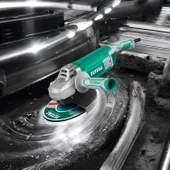 Total Elektrikli Büyük Avuç Taşlama Spiral Makinesi 2400 W 6400 rpm Kömürlü M14 Mil 230 mm Disk Çapı - 5