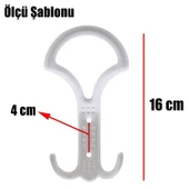 Portmanto Vestiyer Duvar Askısı Metal Dolap Elbise Askılığı Beyaz 5 Adet - 3