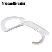 Portmanto Vestiyer Duvar Askısı Metal Dolap Elbise Askılığı Beyaz 5 Adet - 5