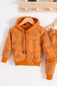 Eterelle Cool Bear Kapüşonlu % 100 Pamuk Erkek Bebek Takımı - 2