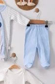 Eterelle Ayıcık Nakışlı Tulumlu % 100 Pamuk Erkek Bebek 5'li Set - 2