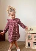 Çiçekli Kız Çocuk Elbise - 2