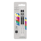 PARKER JEL KALEM REFILI SIYAH MEDIUM 2 LI - 1