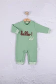 Eterelle Hello Nakışlı % 100 Pamuk Erkek Bebek Tulum - 1