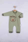 Eterelle Persona Bear Nakışlı % 100 Pamuk Erkek Bebek Tulum - 1