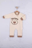Eterelle Persona Bear Nakışlı % 100 Pamuk Erkek Bebek Tulum - 1