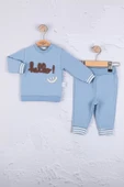 Eterelle Hello Nakışlı % 100 Pamuk 2'li Erkek Bebek Takım - 2