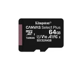Kingston 64GB SDCS2/64GB 100MB/s CL10 U1 A1 MicroSD Kart Bellek - 1