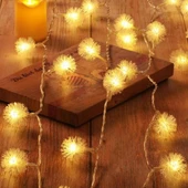 KİRPİ TOP LED IŞIK YILBAŞI AĞACI IŞIĞI NOEL LED IŞIK KİRPİ GÜN IŞIĞI LED IŞIK İP LED IŞIK MODLU 220V FİŞLİ thumbnail 2