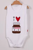 Eterelle Mommy's Cikolata Desenli Askılı Unisex Body thumbnail 3