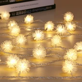 KİRPİ TOP LED IŞIK YILBAŞI AĞACI IŞIĞI NOEL LED IŞIK KİRPİ GÜN IŞIĞI LED IŞIK İP LED IŞIK MODLU 220V FİŞLİ thumbnail 3