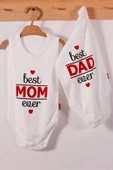 Eterelle Best Mom Ve Dad Desenli Askılı Unisex Body - 1