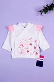 Eterelle Kalp Desenli 5'li Kız Bebek Hastane Çıkış Seti - 2